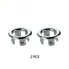 2/4/5件装电镀水槽溢水环，圆形盆盖，浴室水槽溢水排水盖，厨房水槽溢水孔盖，圆形镂空排水塞盖，浴室配件 - 安装简便，美化排水口。适用于家庭、厨房、浴室、酒店等场合。开学季必备 - 彩色 - 查看 15