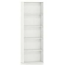5-Tier Bookshelf Open Bookcase Freestanding Display Shelf Storage Organizer - 白色 - 查看 9