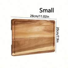 1/2/3pcs Wooden Cutting Board & Tray Set, Multi-Functional Kitchen Tool