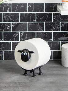 1/3 Sheep Shaped Toilet Paper Holder - Fun Toilet Paper Holder Freestanding Bathroom Set - 3D Printed Black Sheep Toilet Paper Holder - Creative Toilet Paper Roll Storage - Cute Bathroom Decor - Multicolor - View 2