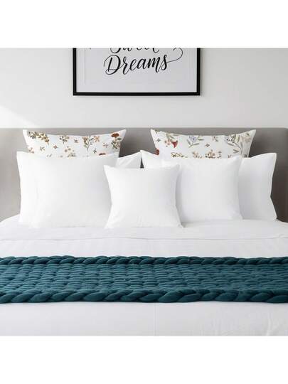 Farfallarossa Wit Kussen Core Pieces Ultra Zachte Hypoallergenic Pillow, Cervical Support, Breathable Com Tafel Double Bed Pillowcases