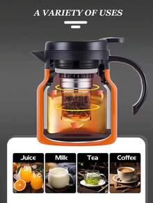 1pc 800/1000ml Extra Large Capacity Handled Double-Layer Vacuum Insulated , Latte Coffee Thermal Carafe, Travel Drinking Cup, Stainless Steel All-Season Insulated Bottle, Vacuum Double-Wall Stainless Steel Thermal Carafe - Suitable For Coffee, Soy Milk, Beverages, Brewing Tea, Office Or Home Hot Water Bottle, Warm Hand - Multicolor - View 6
