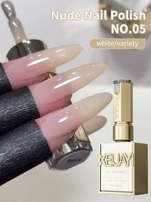 XEIJAYI 玫瑰粉馬卡龍色系甜美溫柔凝膠指甲油，專業美甲沙龍批發 - 裸色 - 查看 4