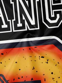 Men's Casual Eagle Print Hoodie Sweatshirt And Pants Set, Autumn - Multicolor - View 5