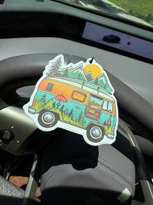 100% Essential Oil Car Air Freshener, 5-Star Hotel Lobby Fragrance, Camping Adventure Scented Relaxation Diffuser Pad, Unisex Car Rear View Mirror Hanging Decoration, Party Gift, 90-Day Long Lasting Odor Eliminator, Natural Material, Alcohol-Free - Five-star Hotel Lobby Fragrance 100% Essential Oil Lasts 90 Days - View 7