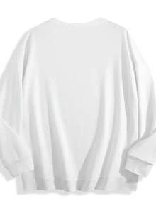 Winter Clothes For Women Winter Clothes For Women 230gm² Casual Polyester Knit Fabric 1pc Cow Print Crew Neck Sweatshirt - Women'S Highland Animal Pattern Pullover For FallWinter - 白色 - 查看 2