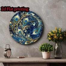 1PC 2D Flat Vintage Peacock Feather Decor - Intricate Blue Design | Ideal For Home, Garden, Yard, Living Room | Christmas - Nhiều màu - Xem 7