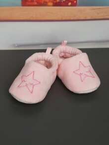 1 Pair Fashionable Soft-Sole Breathable Cute Flat Shoes For Infants & Toddlers, Unisex - Pink - View 13