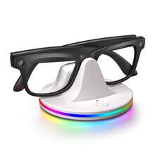 Suitable For Meta  Glasses Charger Stand Meta Glasses AR Glasses Charging Dock RGB Storage Stand - 白色 - 查看 12