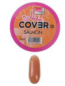 Salmon 1oz- Polvo Acrilico Make Cover 1 onza Fantasy Nails para aplicación de uñas esculturales y acrílico uso profesional - Rosa coral - Ver 3
