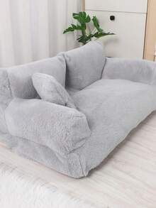 4-Season Pet Cat Sofa Bed - Removable And Washable Cat/Dog House - Light Grey - View 15