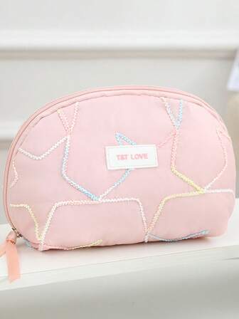 New Cloud-Soft Makeup Bag, Large Capacity Quilted Heart-Shaped Organizer Pouch, Cute Portable Stationery Cosmetic Toiletry Clutch, Clutch, Pocket, Women's Clutch, Gifts For Women, Christmas Gifts, Gift Ideas For Women