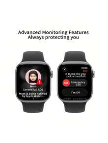 Apple Watch S11 GPS版 智慧手錶 精準GPS記錄軌跡 多運動模式數據分析 50米防水保障 鋁金屬輕盈體感 長效電池支援 智慧通知便利 太空灰+黑色 - 深空灰色+黑色 - 查看 7