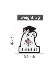 1PC Funny Spanish Figures Flork Enamel Pin I Did It Cartoon Cute Characters Brooch Lapel Backpack Badge Jewelry Gift For Friends