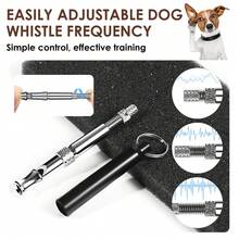 Rofusn 2 Pack Dog Whistle, Dog Whistle To Stop Barking Neighbors Dog, Adjustable Ultrasonic Silent Dog Whistle, Professional Recall Dog Training Whistles, With Lanyard - Đen và trắng - Xem 4
