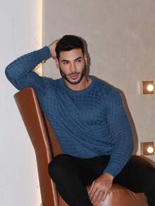 TRICOT DE LUXO Men Sweaters - Dusty Blue - View 9