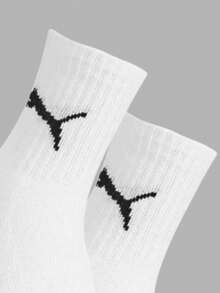 Kit 3 Pairs Of Pum@ Sport Cotton Men's Mid-Calf Socks - 白色 - 查看 4