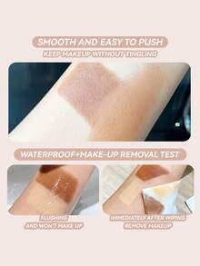 NOVO 二合一高光修容棒，哑光亮肤塑脸，鼻影，遮瑕膏 - 02#自然色 - 查看 7