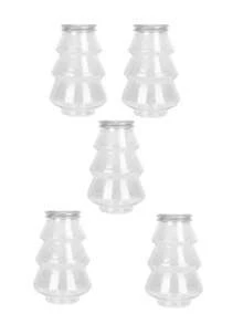 500ml bonbons de noël Biscuits bouteille arbre de noël lait thé bouteille Cookie Snack chocolat stockage pot boîte alimentaire Conteneur