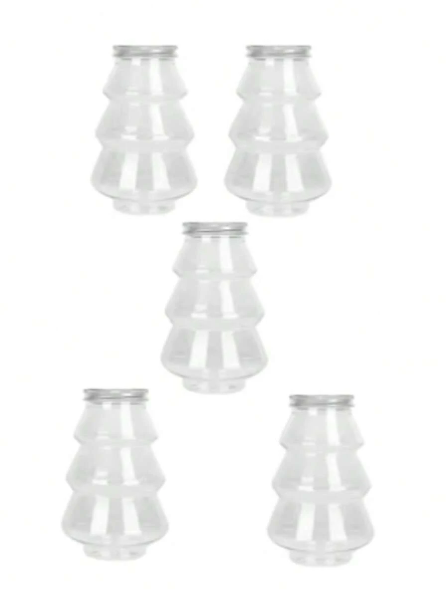 500ml bonbons de noël Biscuits bouteille arbre de noël lait thé bouteille Cookie Snack chocolat stockage pot boîte alimentaire Conteneur