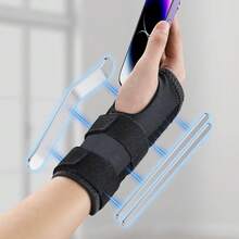 Carpal Tunnel Wrist Brace Support With 3 Straps And Metal Splint Stabilizer - Helps Relieve Tendinitis Arthritis Carpal Tunnel Pain - Reduces Recovery Time For Men Women