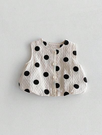 فستان جديد بنمط نقاط للأطفال الرضع البنات موضة الخريف