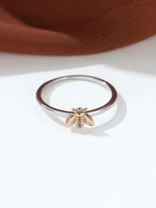 Anillo decorativo de abeja JXOX - Oro amarillo - Ver 2