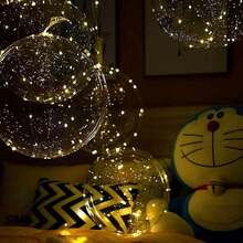 10-Pack Transparent LED Bubble Balloons 3 M – Warm, Cool Or RGB Lights, Party Wedding Birthday Décor - 溫暖的 - 查看 5
