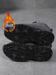 Women's Hiking Boots, Grey Outdoor Boots, Winter Warm Thermal Lined Leather Ankle Boots, Outdoor Sports Shoes Women's Winter Shoes, Anti-Slip Durable Hiking Shoes For Women, Thick Sole Boots Waterproof Boots