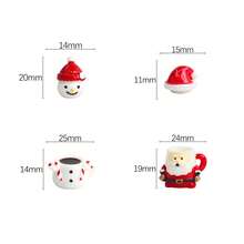 Mini Christmas Santa Claus, Snowman, Tea Cup DIY Miniature Christmas Water Cup Christmas Decorations For Live Streaming Scenes, Winter - Multicolor - View 8