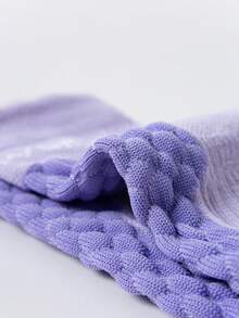 1/2/3 opakowania zimowych skarpet narciarskich dla kobiet z termiczną wyściółką, pogrubione skarpety sportowe do uprawiania turystyki pieszej i biegania, długie skarpety z podeszwą przypominającą ręcznik i kompresją łydki - Wielokolorowe - Zobacz 5