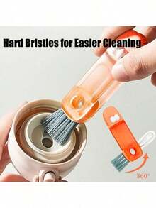 3 piezas Cepillo de limpieza multifuncional 4 en 1 con forma de cocodrilo: limpia hasta el último rincón - Azul, verde y rojo - Ver 3