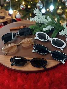 2-Piece Bohemian Leopard Print Glasses Set - Set 5pc Color Surtido - View 1