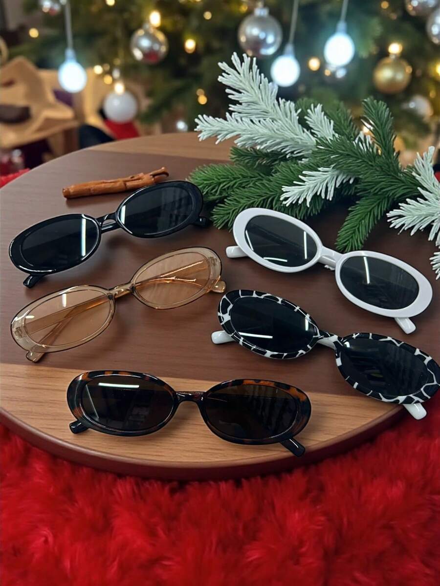 2-Piece Bohemian Leopard Print Glasses Set - Set 5pc Color Surtido - View 1