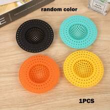 1 pieza/3 piezas Filtro de drenaje para fregadero de cocina y baño - Filtro de malla de colores múltiples, diseño de múltiples orificios, drenaje eficiente, evita que los residuos de alimentos obstruyan los artículos de cocina, accesorios de cocina, utensilios de cocina