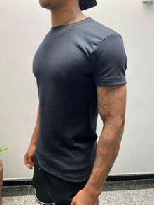 AMERICAN SHORT SLEEVE/BASIC T-SHIRT/RIBBED T-SHIRT - 黑色 - 查看 6