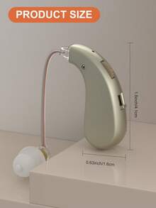 2 Pieces Hearing Aid Earphone -Usb Power Supply, Lithium Polymer Battery Used As Hearing Aid Earphone, Enhance The Sound Clarity Of Power Amplifier, A Gift For Mild And Moderate People,