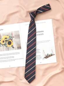 1pc Handmade Unisex Necktie, Classic Style, Versatile, Essential For Back To School, Available In Multiple Colors. Suitable For Uniforms, Also Makes A Great Gift