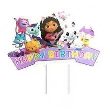 Theme Cake Decoration Cake Card Topper Kids Girls Birthday Party Supplies Baby Shower Cupcake Picks - Multicolor - View 5