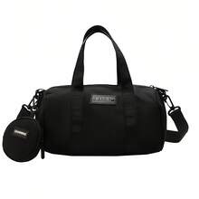 波士顿时尚圆筒包，休闲户外运动通勤单肩斜挎包，时尚百搭大容量多色可选，可调节舒适耐用背带，亲子包 - 彩色 - 查看 12