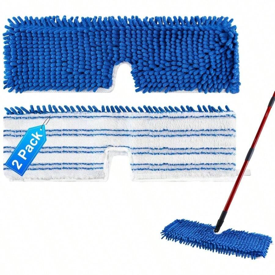 Mop Heads Replacements O - Cedar Hardwood Floor 'N More Microfiber Flip Mop, 2 Pack Dust Mop Heads Ocedar Flip Mop, Reusable Refill Double - Sided Mop O Cedar Mop - 最初的 - 查看 1