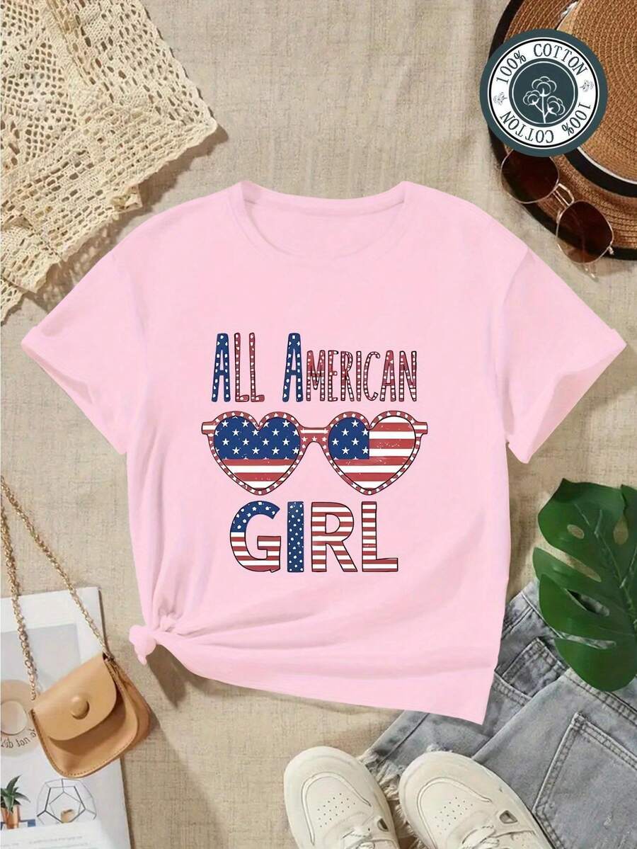 Camisetas para meninas - Rosa - Ver 1