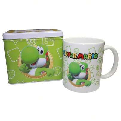  Yoshi Super Mario Bros Nintendo Set tazza + salvadanaio