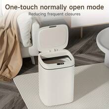LOVEWE 1-Piece Smart Trash Can (Motion Sensor Auto Open/Close), Odor-Proof & Quiet For Kitchen/Bathroom - 1 miếng - màu trắng - 4,23 gallon - Xem 7