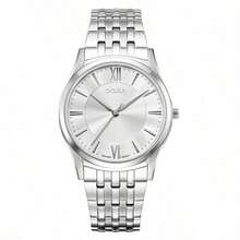 DOXA Reloj de hombre de cuarzo elegante de la colección de viaje de negocios ejecutivos D201SSV