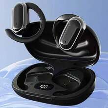 真无线夹式运动耳机，音乐睡眠舒适耳塞，TWS HIFI杜比低音，ACC立体声高清通话耳机，适用于智能手机游戏耳机，智能耳机