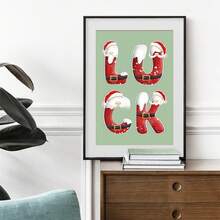 6 Sheets Christmas Letter Stickers, Santa Hat Design Christmas Alphabet Letter Decals, Cute Self-Adhesive Stickers For Scrapbooking, Mailbox, Cups, Home Decor & DIY Crafts - Multicolor - View 4