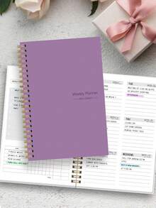 BUBU 1 件周计划本 返校用品 - 紫色 - 查看 7