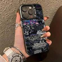 Graffiti Cool Art Pink Phone Case S25 Ultra S24 Plus S23 FE S22 S21 A15 A34 A35 A55 A54 A53 Matte Back Cover