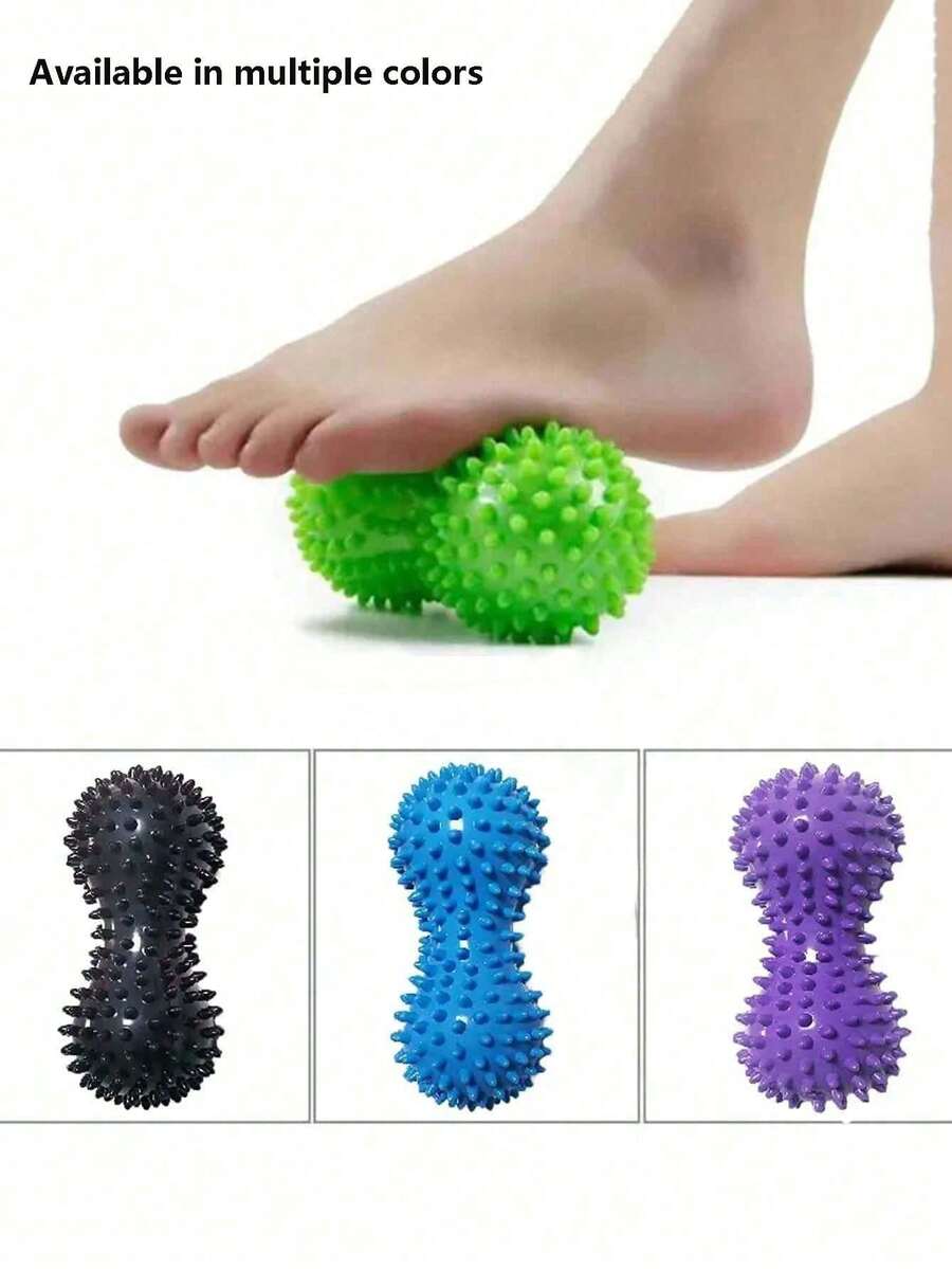 Peanut Massage Ball, Foot Massage Roller, Spiky Massage Ball, Suitable For Deep Tissue Massage, Muscle Relaxation, Peanut Foot Massage Ball, Muscle Relaxation Ball - Ideal For Shoulder, Neck And Back Massage, Suitable For School, Back To School, Travel, Home, Spa, Massage Tool, Massager, Spa Massage Tool